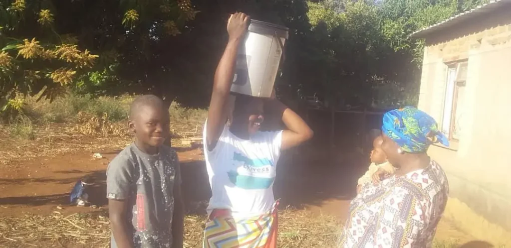 Family in the Limpopo region in south africa. 